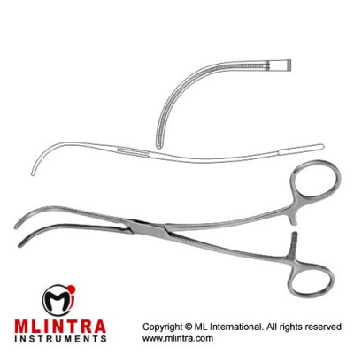 DeBakey-Bahnson Atrauma Aneurysm Clamp Stainless Steel, 23.5 cm - 9 1/4"